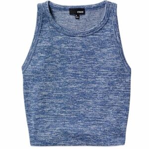 Aritzia Wilfred Free blue winberg' cropped tank, size xs